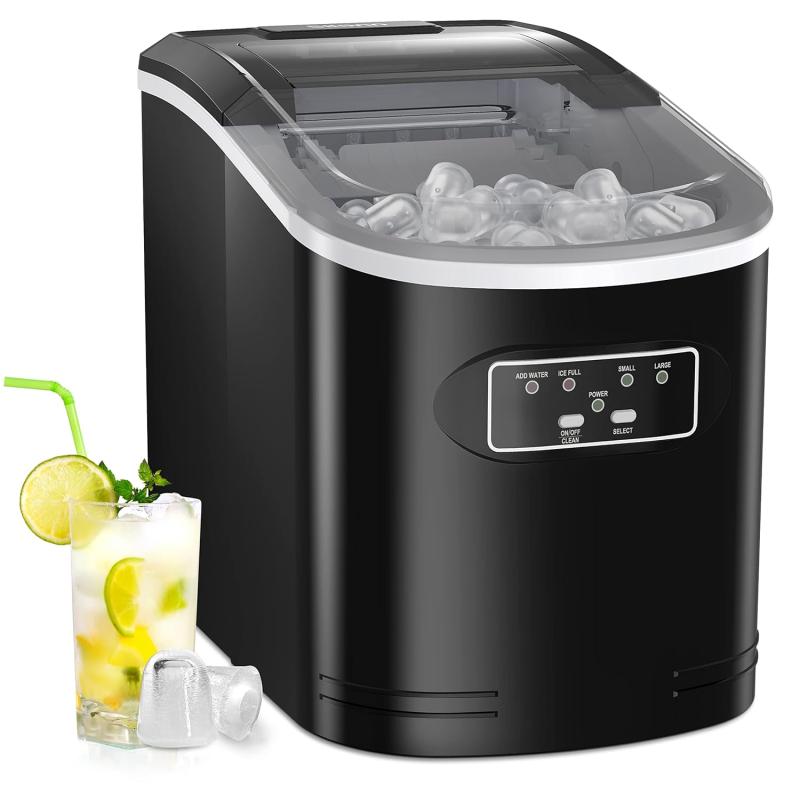 Nugget Countertop Ice Maker - Silonn Chewable Pellet Ice Machine with  Self-Cleaning Function, 33lbs/24H, Sonic